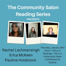 Pauline Holdstock at the Community Salon Reading Series @ Community Salon | Victoria | British Columbia | Canada