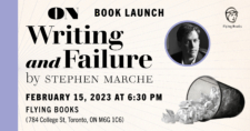 On Writing and Failure: Book Launch! @ Flying Books | Toronto | Ontario | Canada