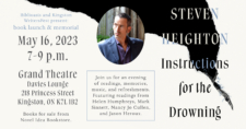 Instructions for the Drowning: Kingston Launch @ Kingston Grand Theatre - Davies Lounge | Kingston | Ontario | Canada